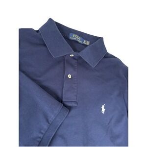 Polo Ralph Lauren Men's Short Sleeve Polo Navy Blue Tall/Long with logo Golf